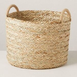 NEW Hearth and Hand Magnolia Large Natural Woven Storage Basket